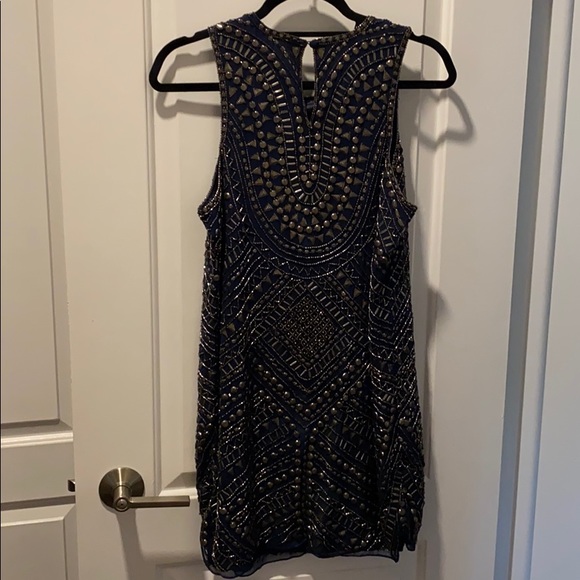 Parker Allegra Beaded Silk Mini Dress - Picture 4 of 4
